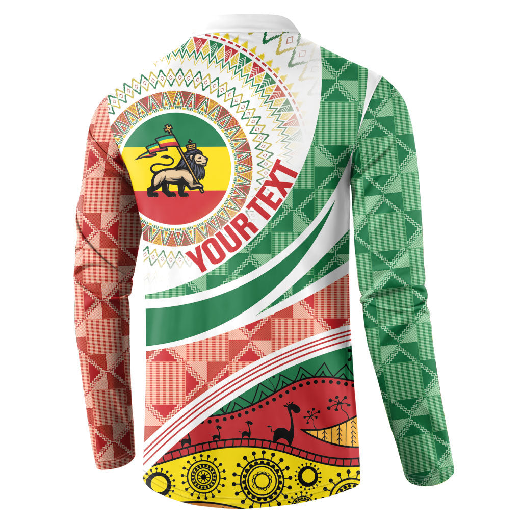 Ethiopia In My Blood Button Sweatshirt Lion Of Judah In My Heart