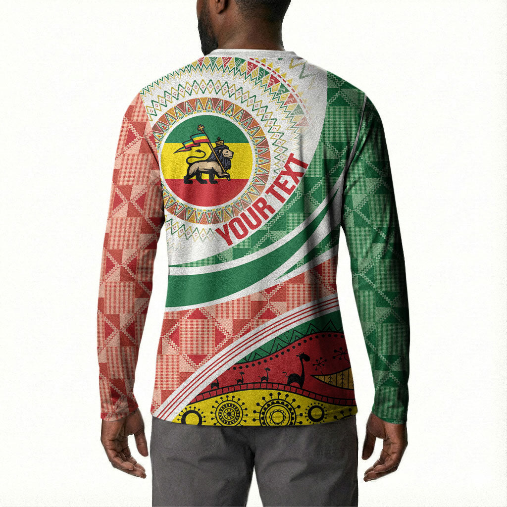 Ethiopia In My Blood Button Sweatshirt Lion Of Judah In My Heart
