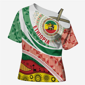 Ethiopia In My Blood Cross Shoulder Shirt Lion Of Judah In My Heart
