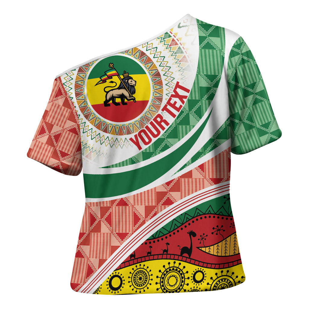 Ethiopia In My Blood Cross Shoulder Shirt Lion Of Judah In My Heart