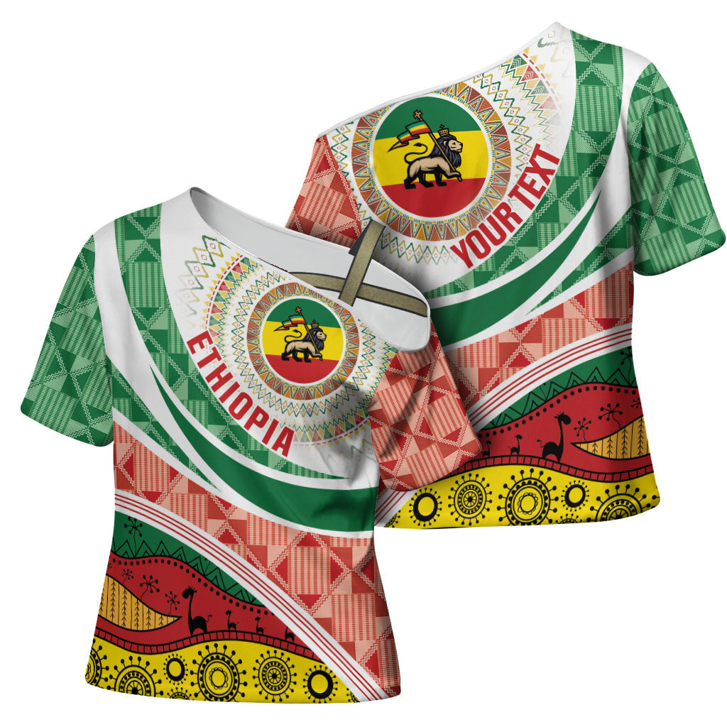 Ethiopia In My Blood Cross Shoulder Shirt Lion Of Judah In My Heart