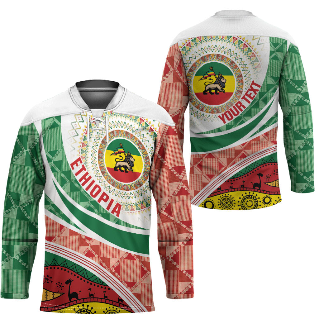 Ethiopia In My Blood Hockey Jersey Lion Of Judah In My Heart