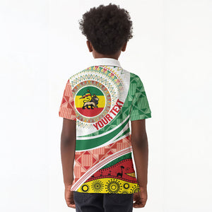 Ethiopia In My Blood Kid Polo Shirt Lion Of Judah In My Heart