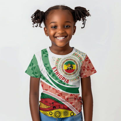 Ethiopia In My Blood Kid T shirt Lion Of Judah In My Heart