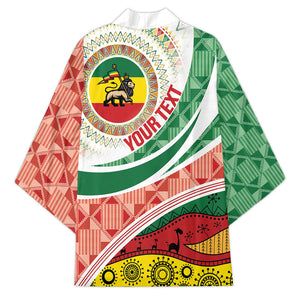 Ethiopia In My Blood Kimono Lion Of Judah In My Heart