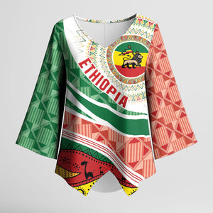 Ethiopia In My Blood Kimono Sleeve Blouse Lion Of Judah In My Heart