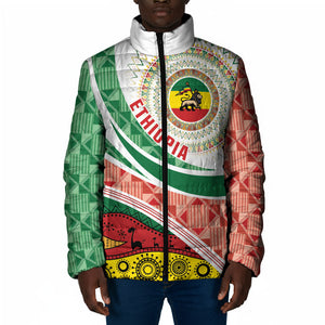Ethiopia In My Blood Padded Jacket Lion Of Judah In My Heart