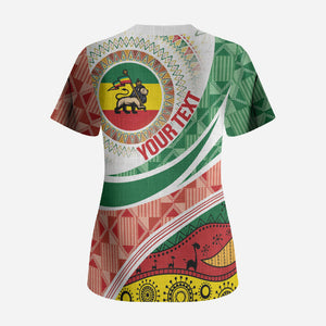 Ethiopia In My Blood Scrub Top Lion Of Judah In My Heart
