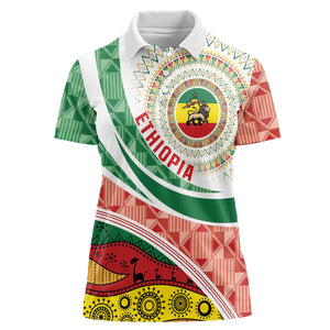 Ethiopia In My Blood Women Polo Shirt Lion Of Judah In My Heart