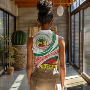 Ethiopia In My Blood Women Sleeveless Polo Shirt Lion Of Judah In My Heart