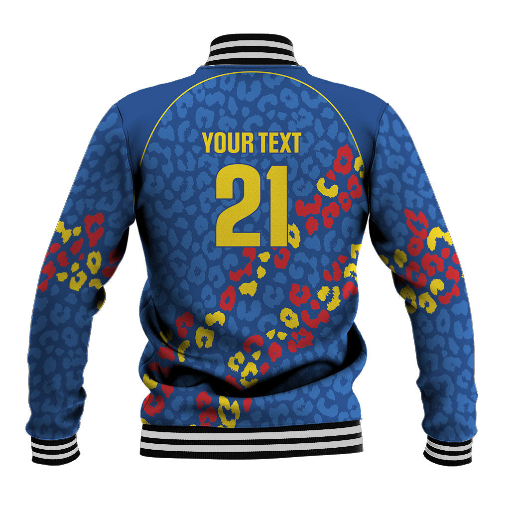 DR Congo Kopo ya Mokili Custom Baseball Jacket Kuba Kingdom Pattern Edition