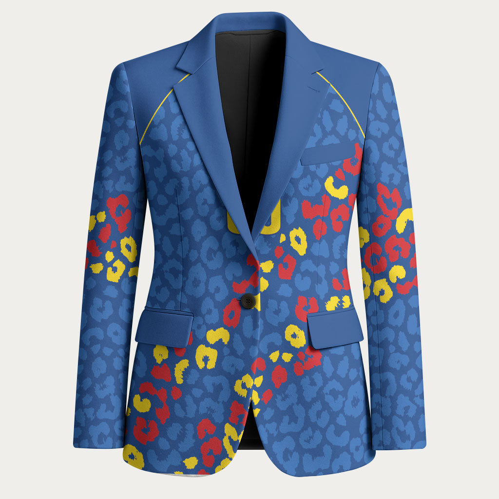 DR Congo Kopo ya Mokili Custom Blazer Kuba Kingdom Pattern Edition
