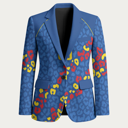 DR Congo Kopo ya Mokili Custom Blazer Kuba Kingdom Pattern Edition