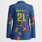 DR Congo Kopo ya Mokili Custom Blazer Kuba Kingdom Pattern Edition