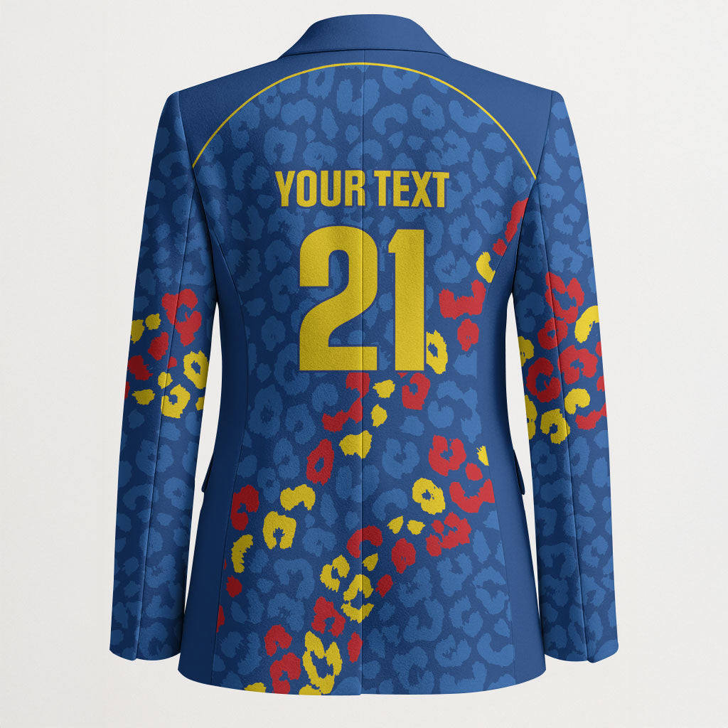 DR Congo Kopo ya Mokili Custom Blazer Kuba Kingdom Pattern Edition