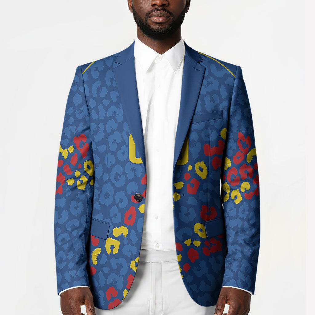 DR Congo Kopo ya Mokili Custom Blazer Kuba Kingdom Pattern Edition