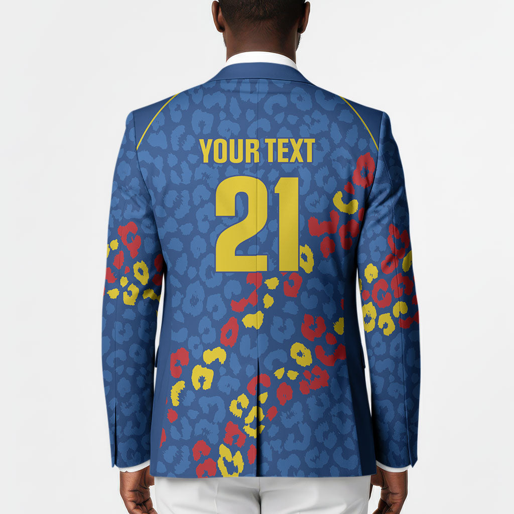 DR Congo Kopo ya Mokili Custom Blazer Kuba Kingdom Pattern Edition