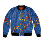DR Congo Kopo ya Mokili Custom Bomber Jacket Kuba Kingdom Pattern Edition