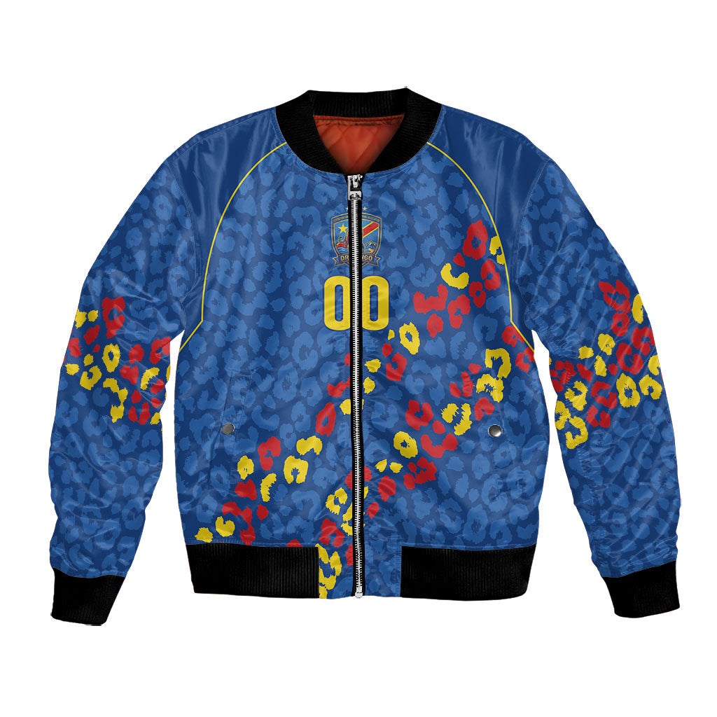 DR Congo Kopo ya Mokili Custom Bomber Jacket Kuba Kingdom Pattern Edition