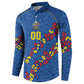 DR Congo Kopo ya Mokili Custom Button Sweatshirt Kuba Kingdom Pattern Edition