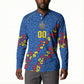 DR Congo Kopo ya Mokili Custom Button Sweatshirt Kuba Kingdom Pattern Edition