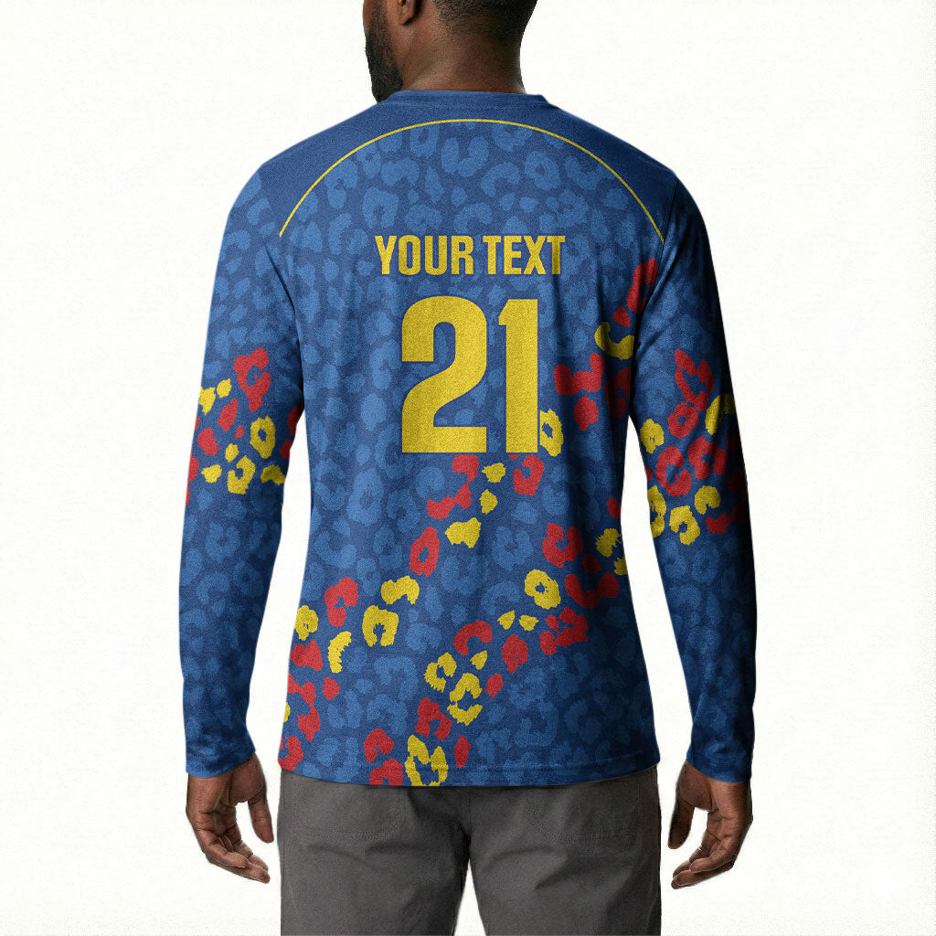 DR Congo Kopo ya Mokili Custom Button Sweatshirt Kuba Kingdom Pattern Edition
