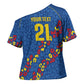 DR Congo Kopo ya Mokili Custom Cross Shoulder Shirt Kuba Kingdom Pattern Edition