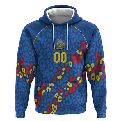 DR Congo Kopo ya Mokili Custom Hoodie Kuba Kingdom Pattern Edition
