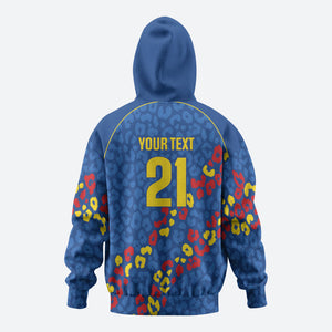 DR Congo Kopo ya Mokili Custom Hoodie Kuba Kingdom Pattern Edition
