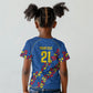 DR Congo Kopo ya Mokili Custom Kid T shirt Kuba Kingdom Pattern Edition
