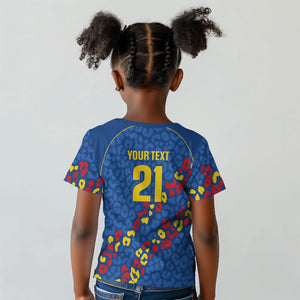 DR Congo Kopo ya Mokili Custom Kid T shirt Kuba Kingdom Pattern Edition