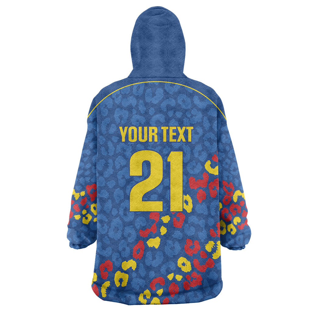 DR Congo Kopo ya Mokili Custom Kid Wearable Blanket Hoodie Kuba Kingdom Pattern Edition