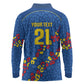 DR Congo Kopo ya Mokili Custom Long Sleeve Polo Shirt Kuba Kingdom Pattern Edition