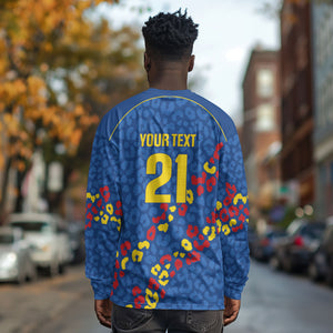 DR Congo Kopo ya Mokili Custom Long Sleeve Shirt Kuba Kingdom Pattern Edition