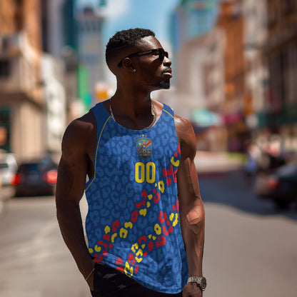 DR Congo Kopo ya Mokili Custom Men Tank Top Kuba Kingdom Pattern Edition
