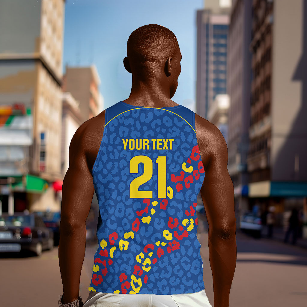 DR Congo Kopo ya Mokili Custom Men Tank Top Kuba Kingdom Pattern Edition