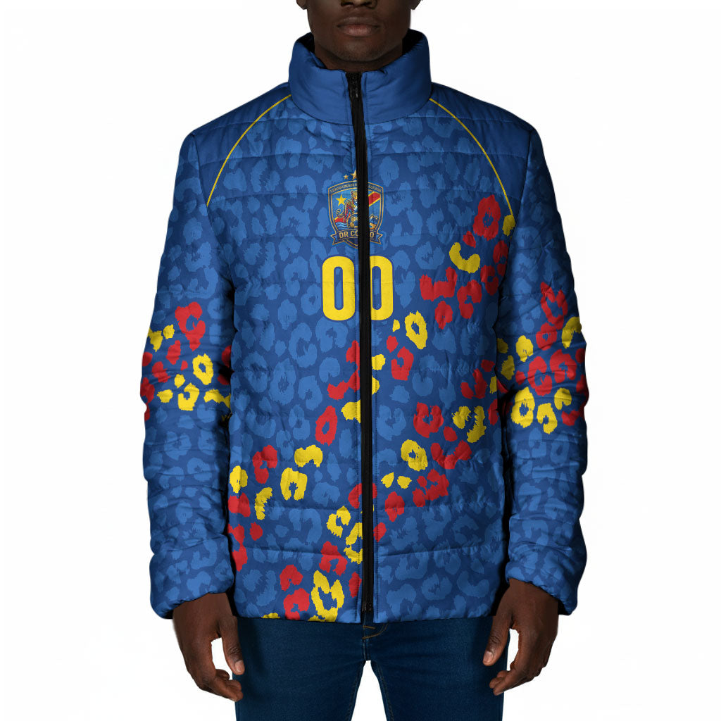 DR Congo Kopo ya Mokili Custom Padded Jacket Kuba Kingdom Pattern Edition