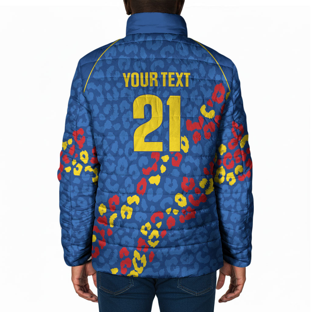 DR Congo Kopo ya Mokili Custom Padded Jacket Kuba Kingdom Pattern Edition