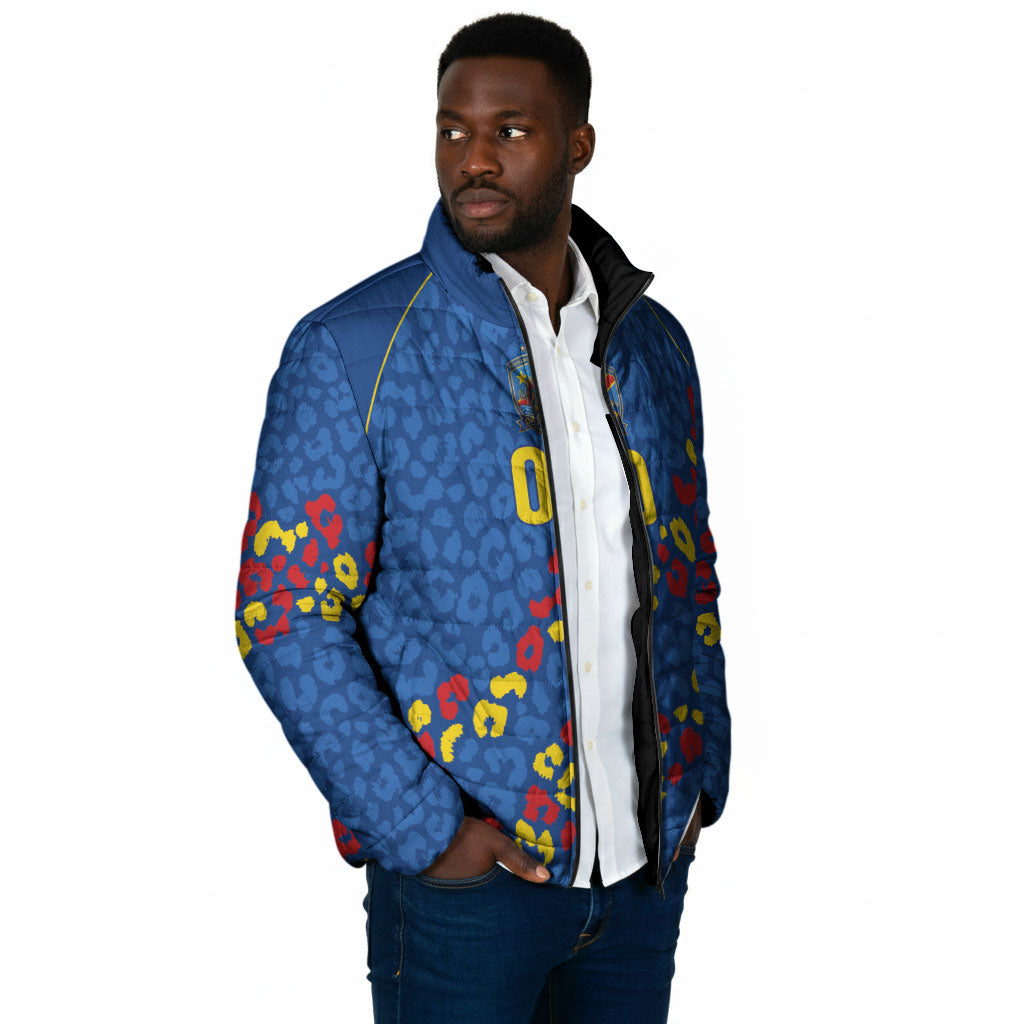 DR Congo Kopo ya Mokili Custom Padded Jacket Kuba Kingdom Pattern Edition