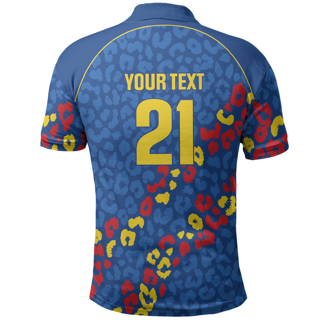 DR Congo Kopo ya Mokili Custom Polo Shirt Kuba Kingdom Pattern Edition