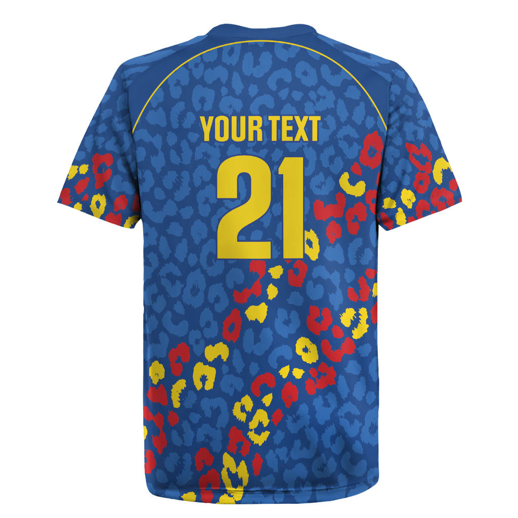 DR Congo Kopo ya Mokili Custom Rugby Jersey Kuba Kingdom Pattern Edition