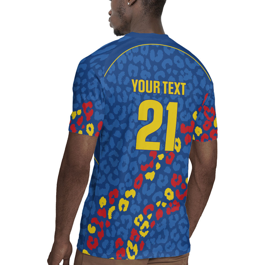 DR Congo Kopo ya Mokili Custom Rugby Jersey Kuba Kingdom Pattern Edition