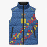 DR Congo Kopo ya Mokili Custom Sleeveless Puffer Jacket Kuba Kingdom Pattern Edition