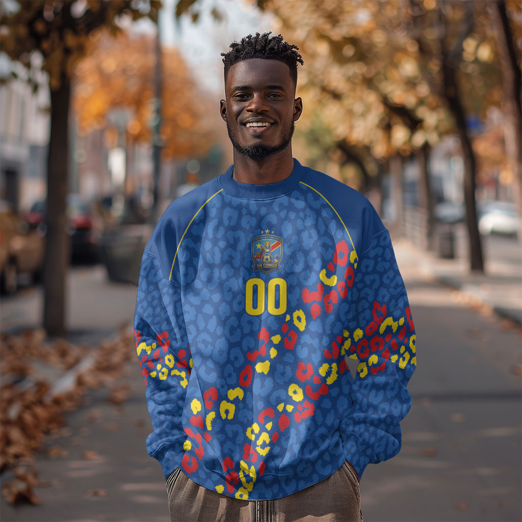 DR Congo Kopo ya Mokili Custom Sweatshirt Kuba Kingdom Pattern Edition