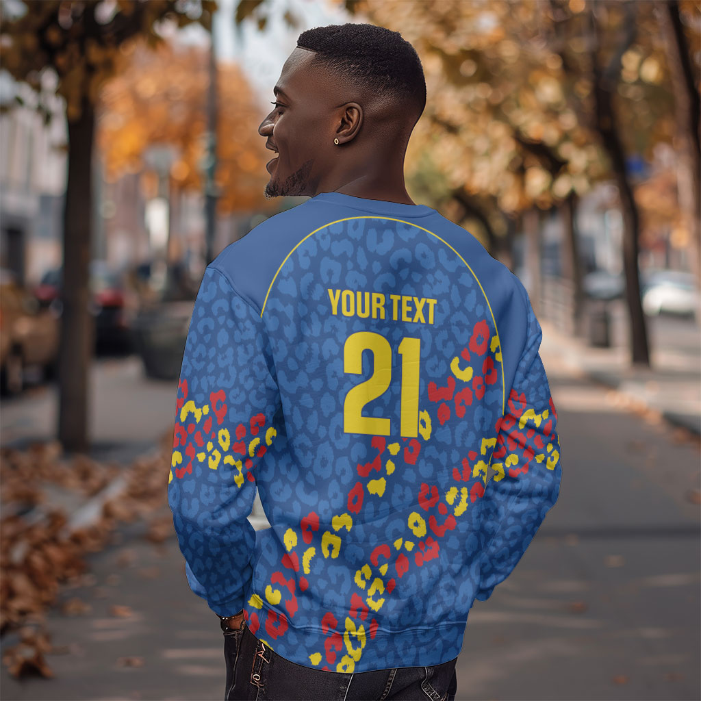 DR Congo Kopo ya Mokili Custom Sweatshirt Kuba Kingdom Pattern Edition