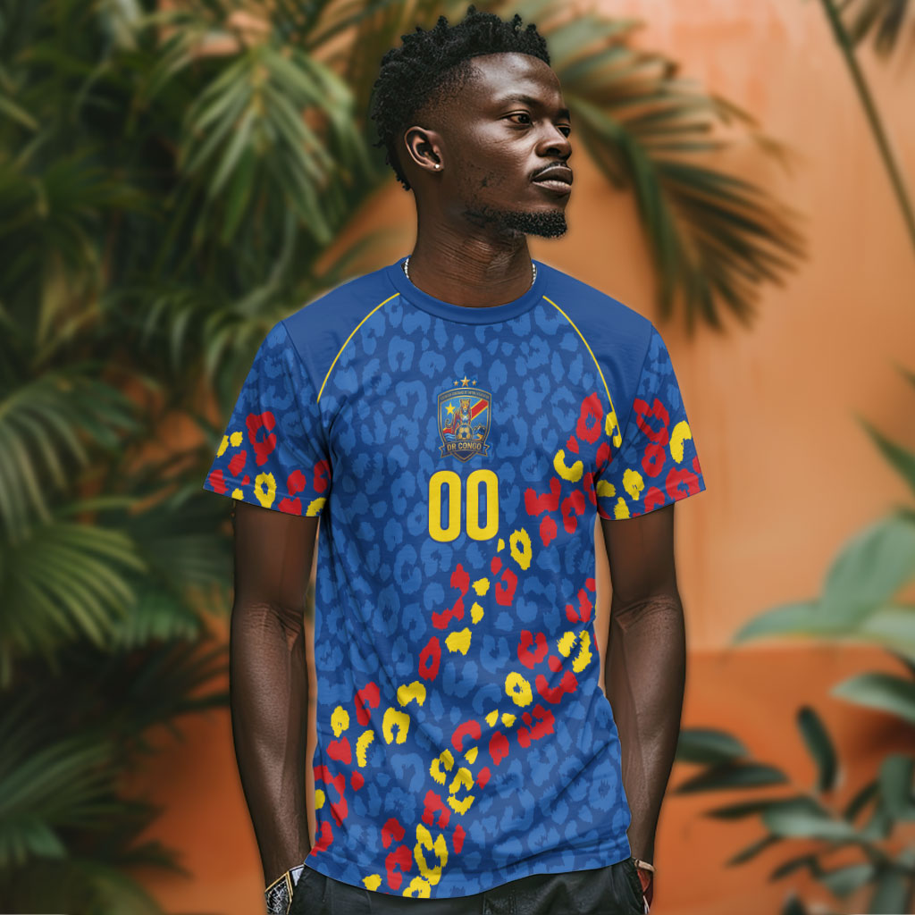 DR Congo Kopo ya Mokili Custom T shirt Kuba Kingdom Pattern Edition