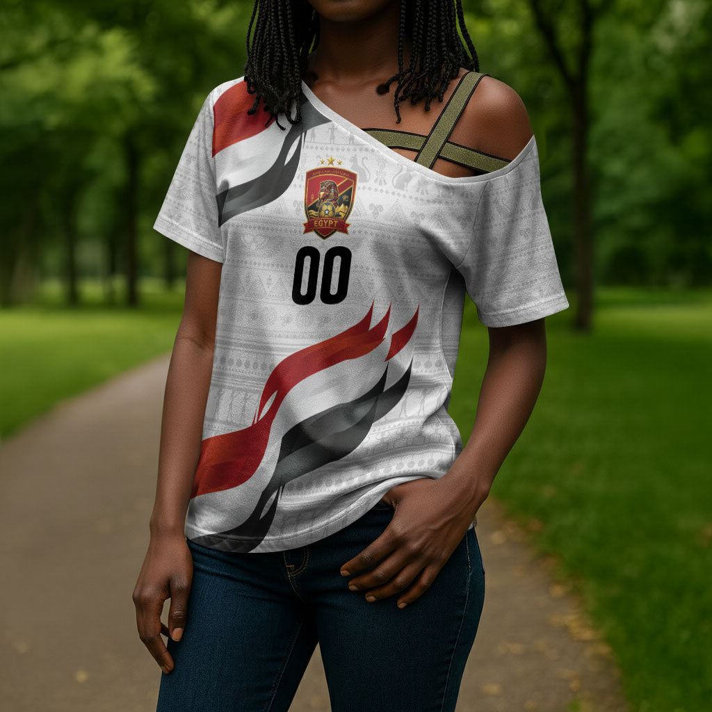 Egypt Custom Cross Shoulder Shirt Pharaoh Legacy Edition