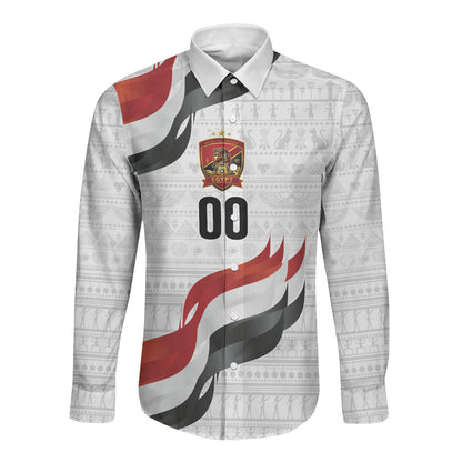 Egypt Custom Long Sleeve Button Shirt Pharaoh Legacy Edition