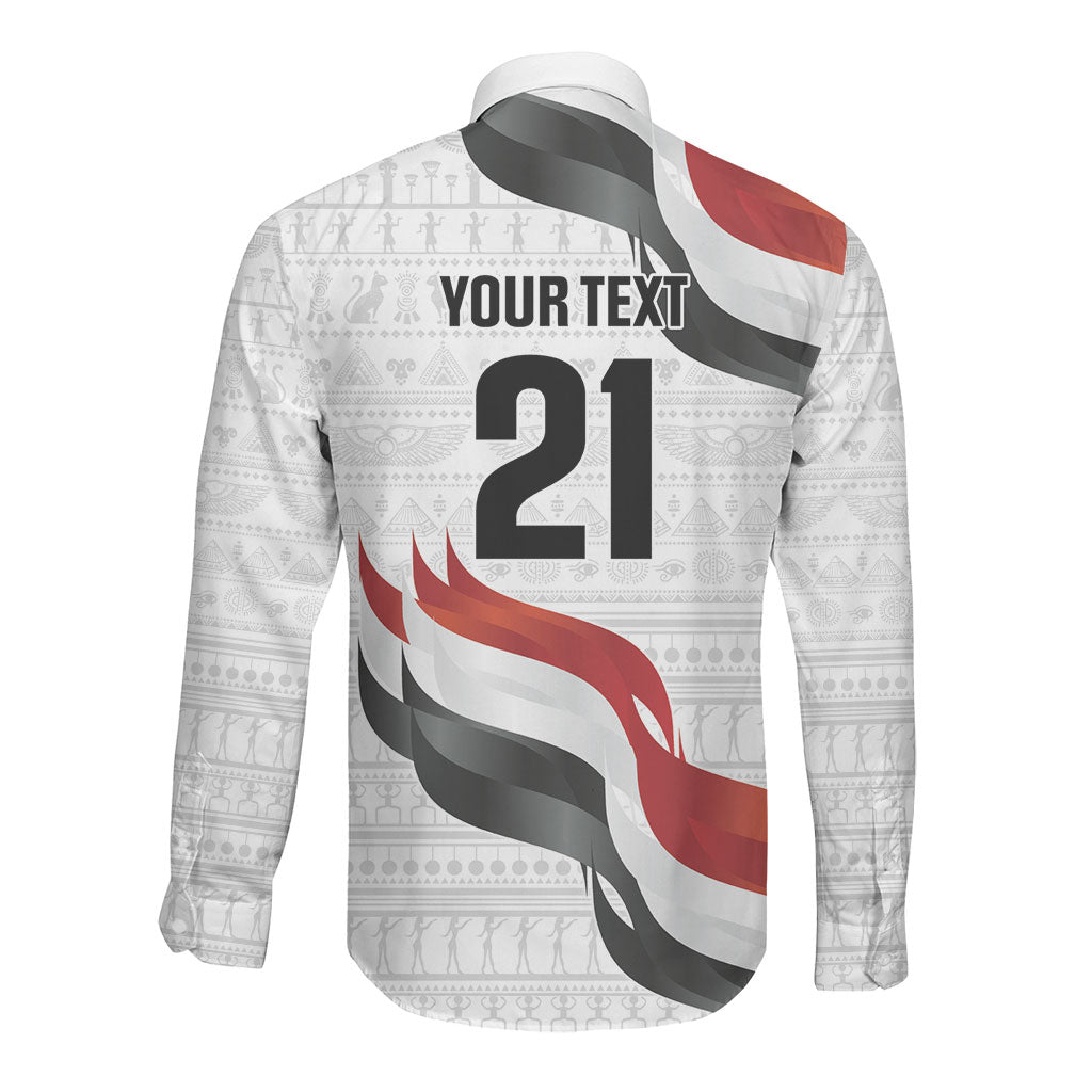 Egypt Custom Long Sleeve Button Shirt Pharaoh Legacy Edition