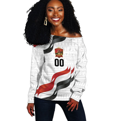 Egypt Custom Off Shoulder Sweater Pharaoh Legacy Edition